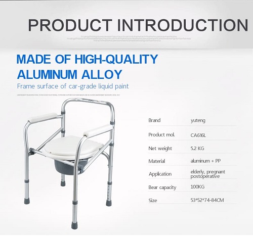 Qui ne devrait pas utiliser une chaise de commode en aluminium?